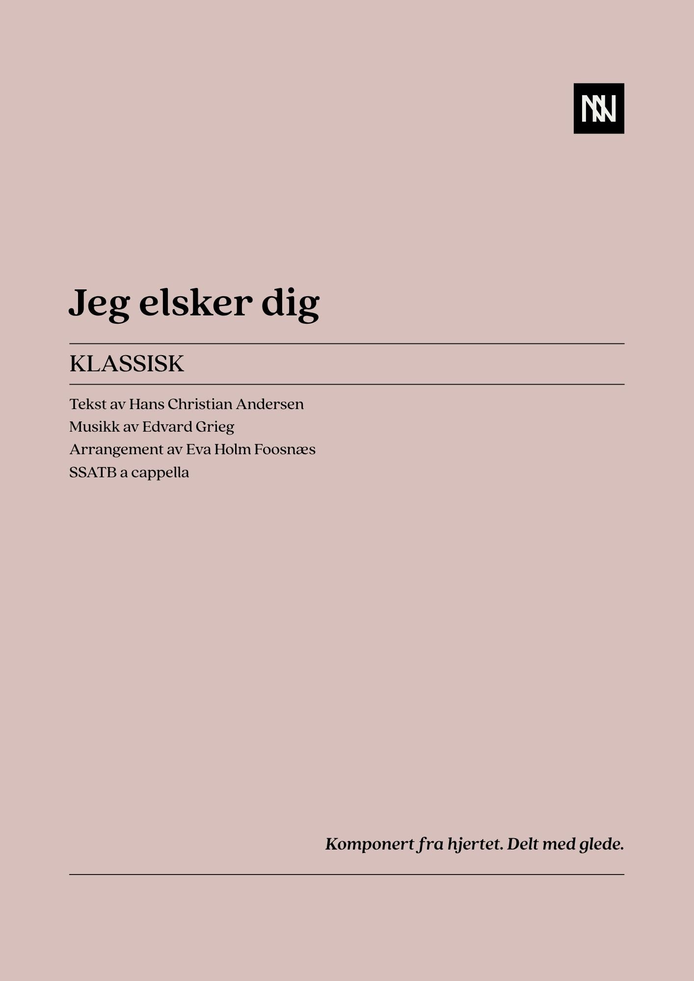 Jeg elsker dig SSATB