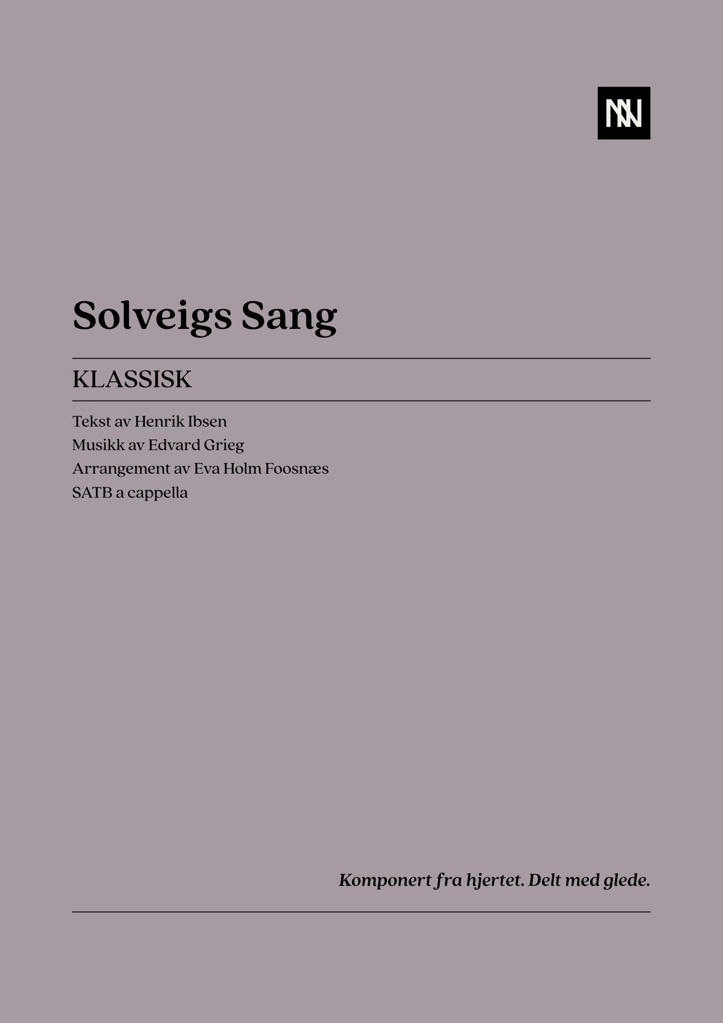 Solveig's Song SATB