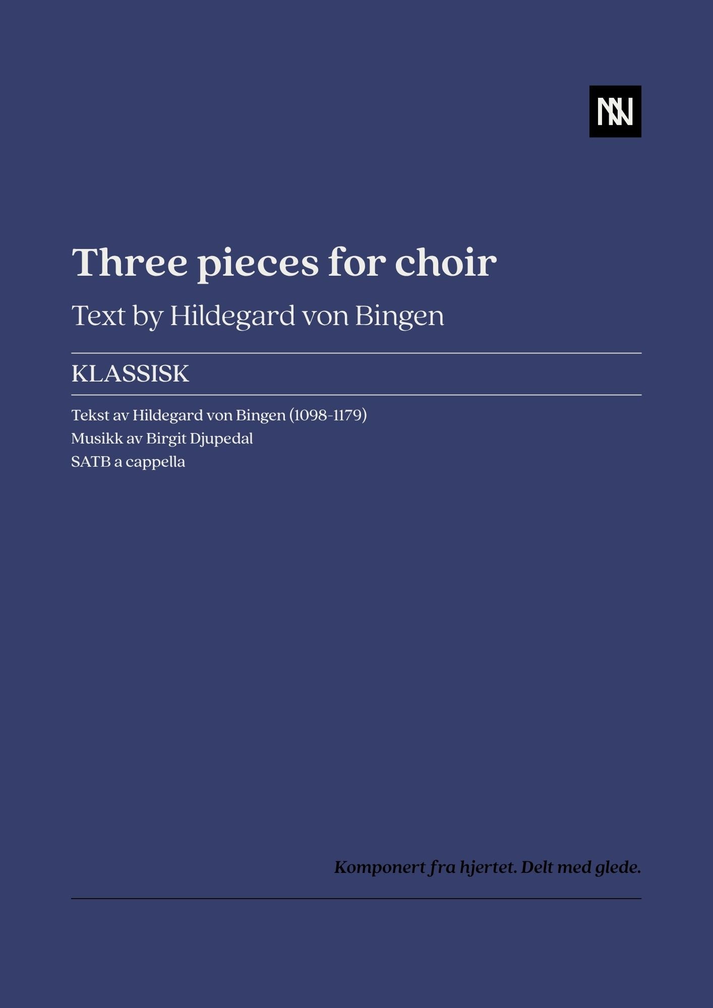 Three pieces for SATB choir