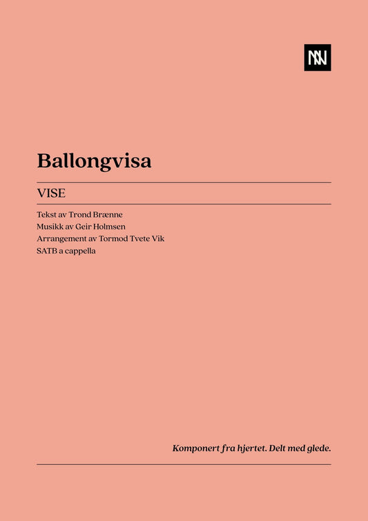 Balloon Song SATB