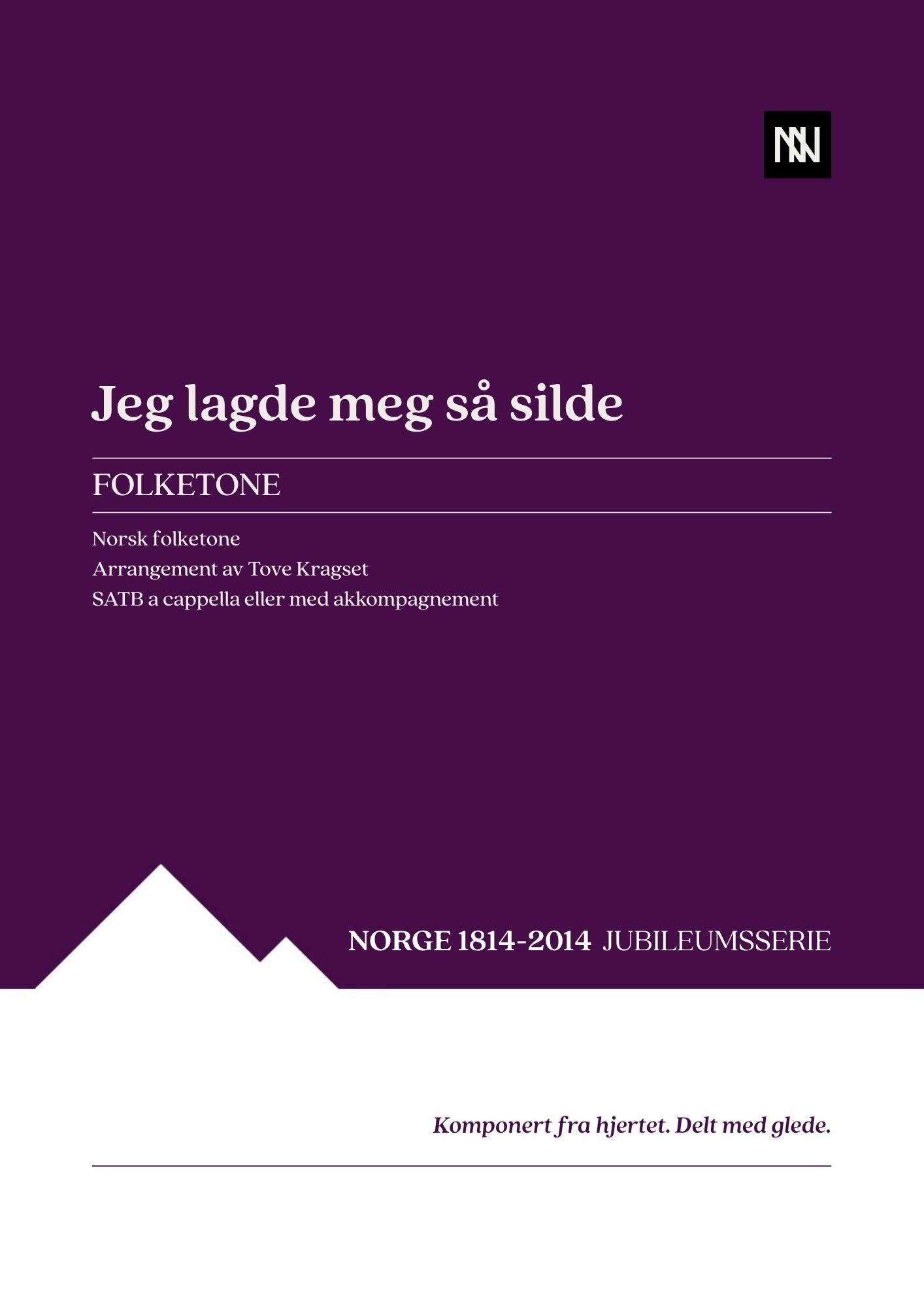 Jeg lagde meg så silde SATB