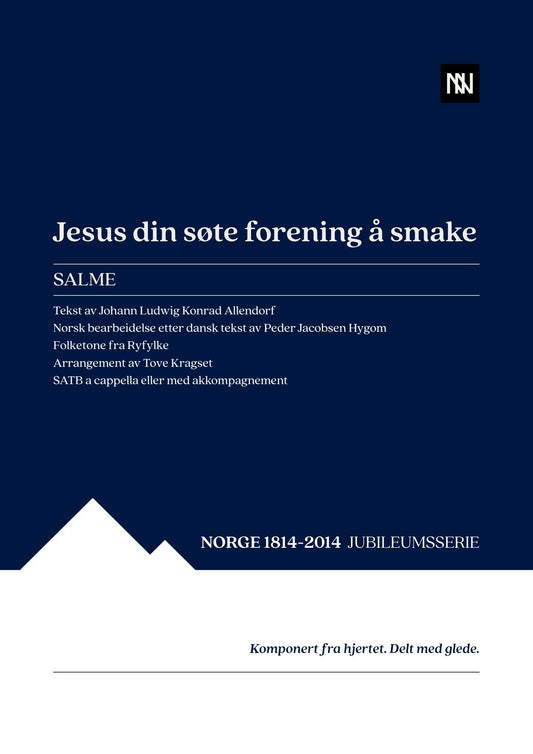 Jesus din søte forening å smake SATB