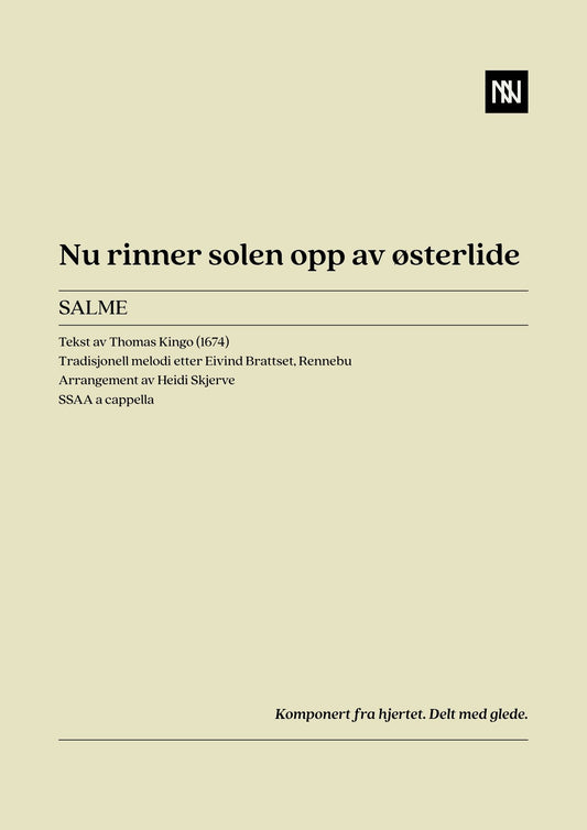 Nu rinner solen opp av østerlide SSAA