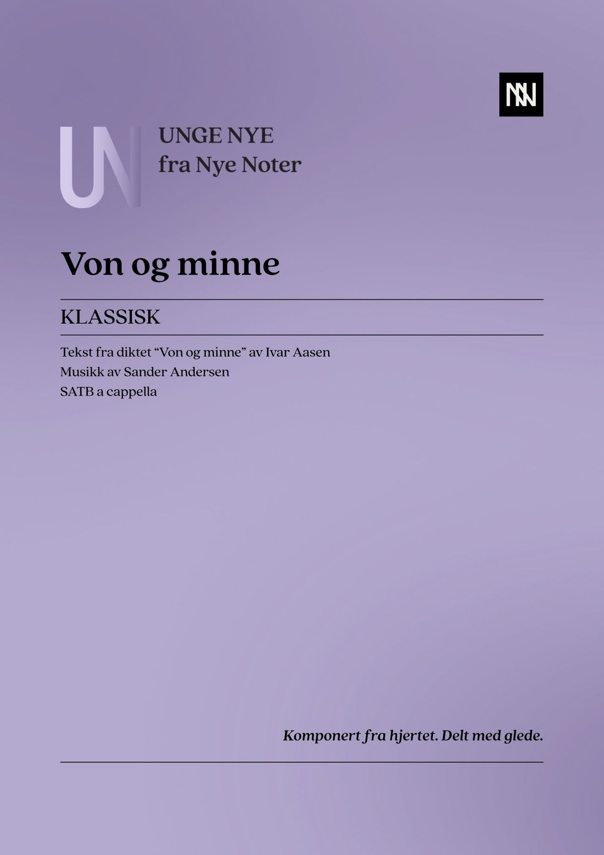 Von og minne SATB